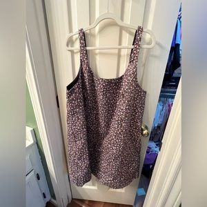 Floral Corduroy Tank Dress XL